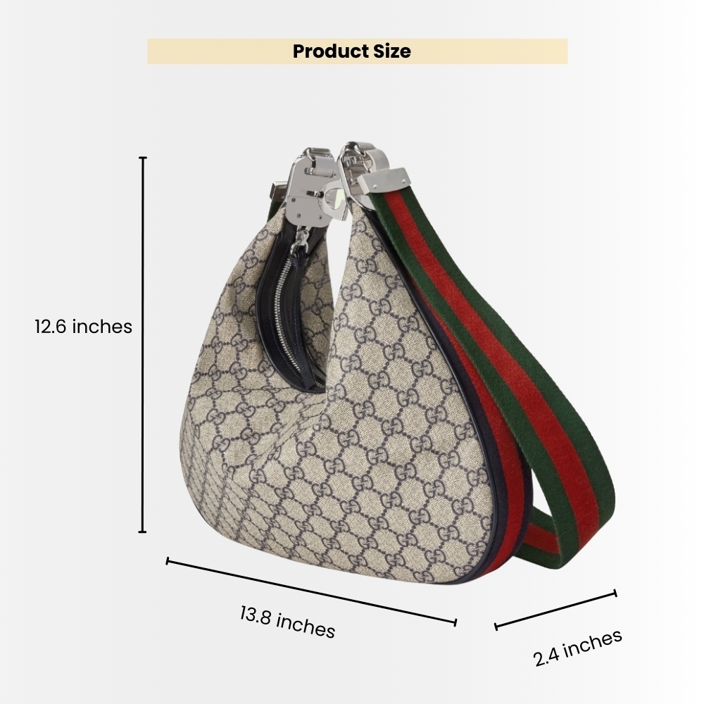 Gucci GG Attache Large Shoulder Bag Beige 35Cm 702823 96GRN 4082 - Image 3