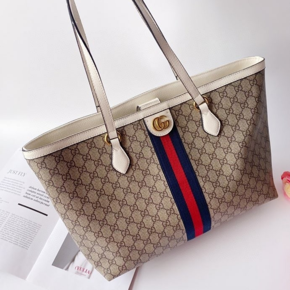 Gucci Ophidia Large GG Tote Bag Beige Ebony 38Cm 631685 96IWB 9794 - Image 5