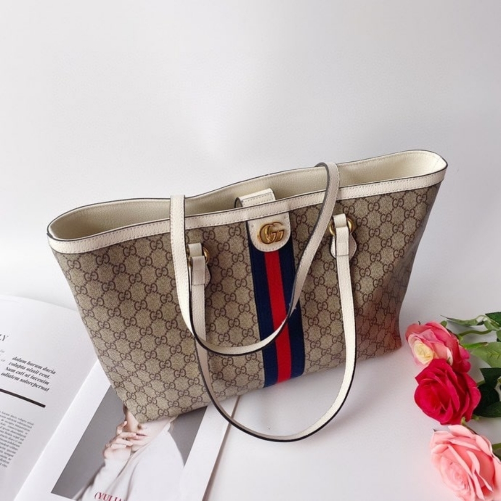Gucci Ophidia Large GG Tote Bag Beige Ebony 38Cm 631685 96IWB 9794 - Image 9
