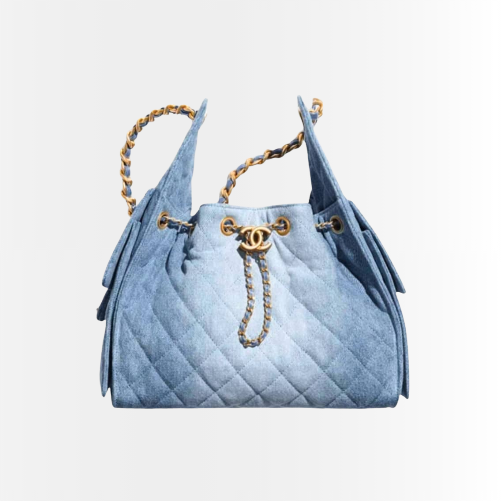 Chanel 25 Small Handbag Denim Blue 26Cm AS5293 B20603 U0475