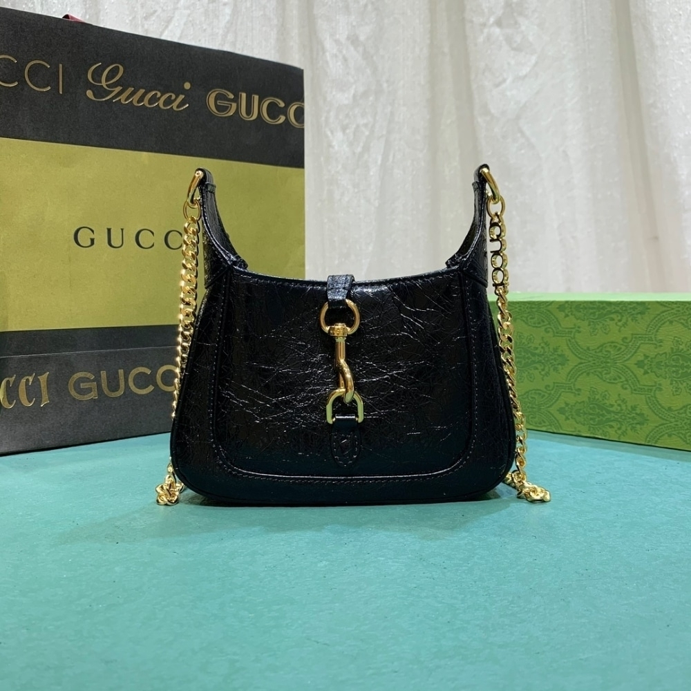 Gucci Jackie Notte Mini Shoulder Bag Black 19Cm 782889 0P50G 1000 - Image 5