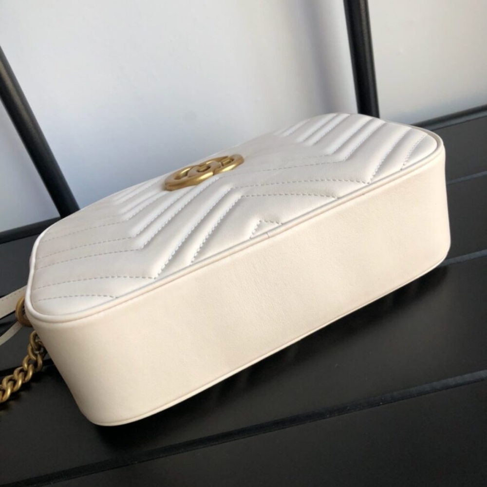Gucci GG Marmont Small Camera Bag White 24Cm 447632 DTD1T 9022 - Image 6