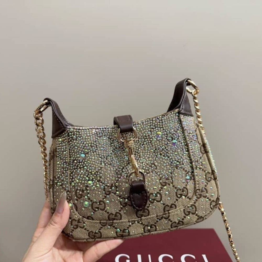 Gucci Jackie Notte Mini Bag Beige And Dark Brown 19Cm 782889 FAD1Z 2541 - Image 5