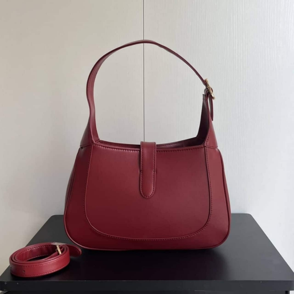 Gucci Jackie 1961 Medium Shoulder Bag Red Leather 28Cm 636709 10O0G 6638 - Image 6