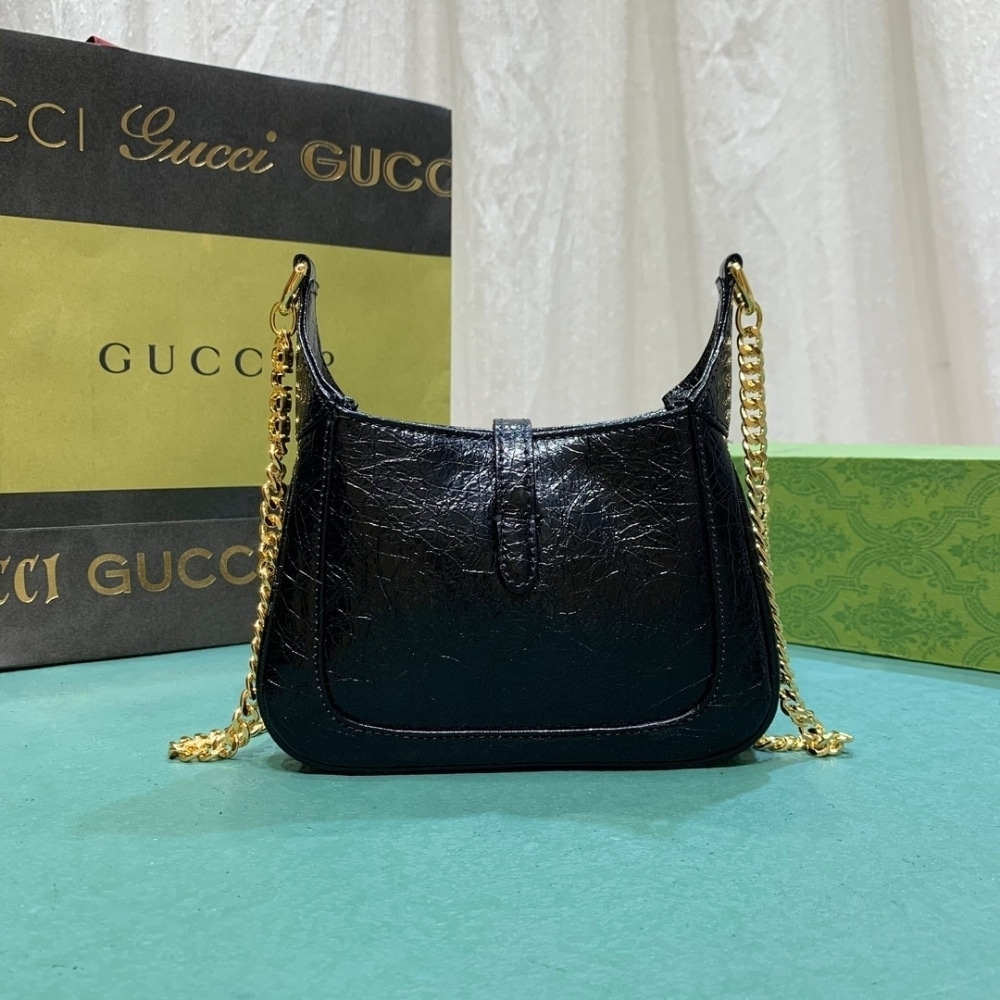 Gucci Jackie Notte Mini Shoulder Bag Black 19Cm 782889 0P50G 1000 - Image 6
