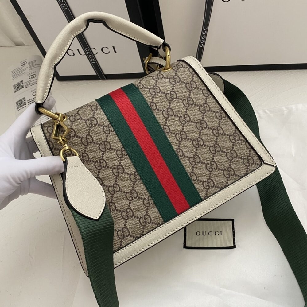 Gucci Queen Margaret GG Small Top Handle Bag White 25Cm 476541 9I6ST 9753 - Image 6