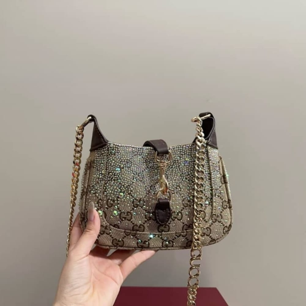 Gucci Jackie Notte Mini Bag Beige And Dark Brown 19Cm 782889 FAD1Z 2541 - Image 7