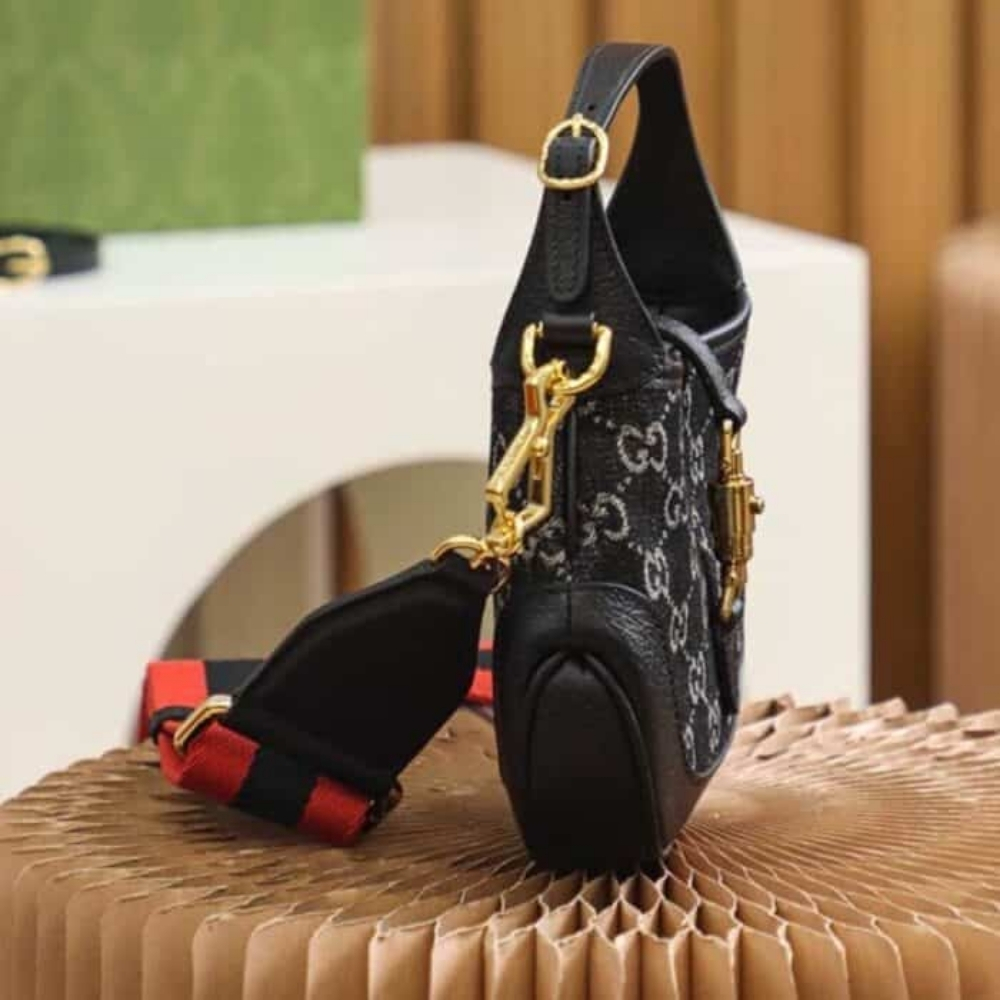 Gucci Jackie 1961 Mini Shoulder Bag Black And Ivory 19cm 685127 UN3AG 1294 - Image 8