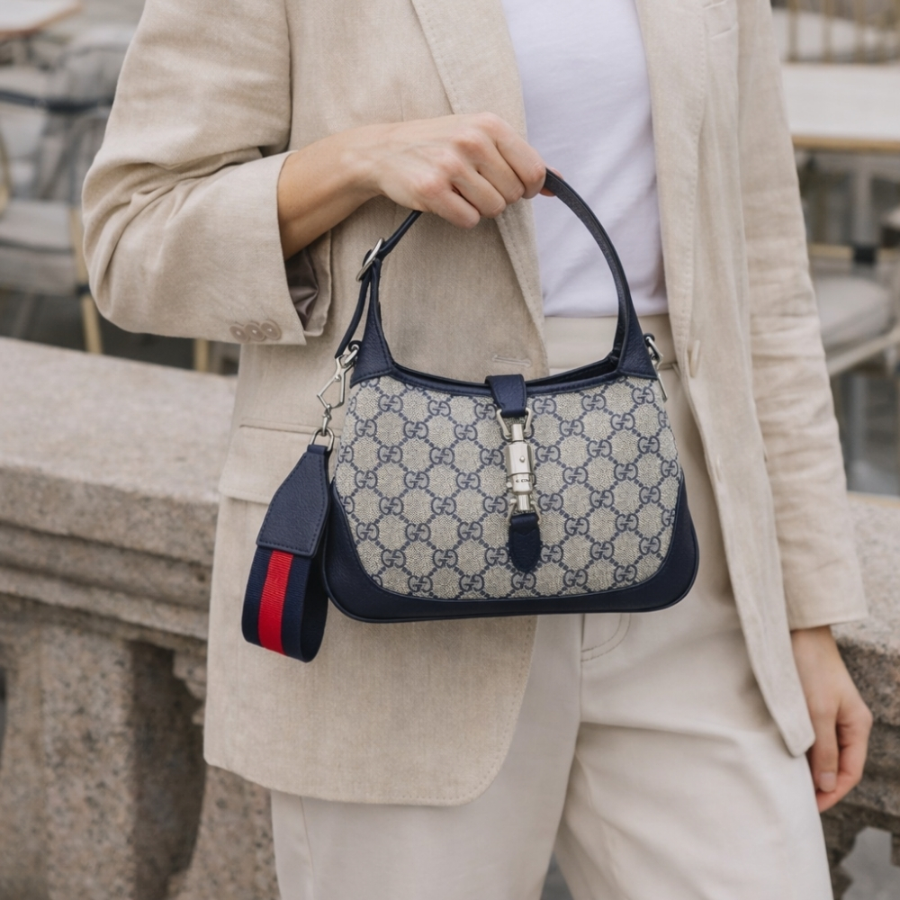 Gucci Jackie 1961 Medium Shoulder Bag And Beige 28Cm 678843 96IWN 4076 - Image 2