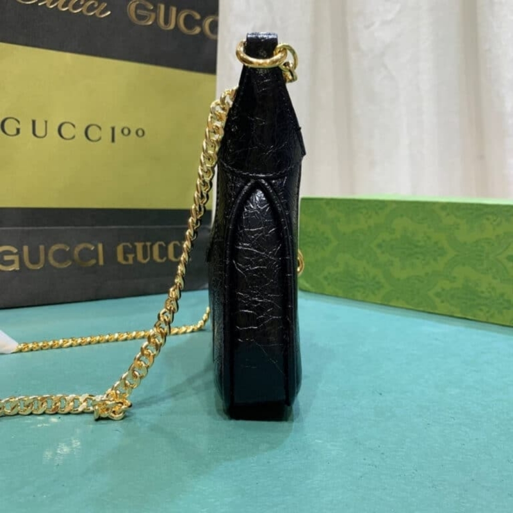 Gucci Jackie Notte Mini Shoulder Bag Black 19Cm 782889 0P50G 1000 - Image 7