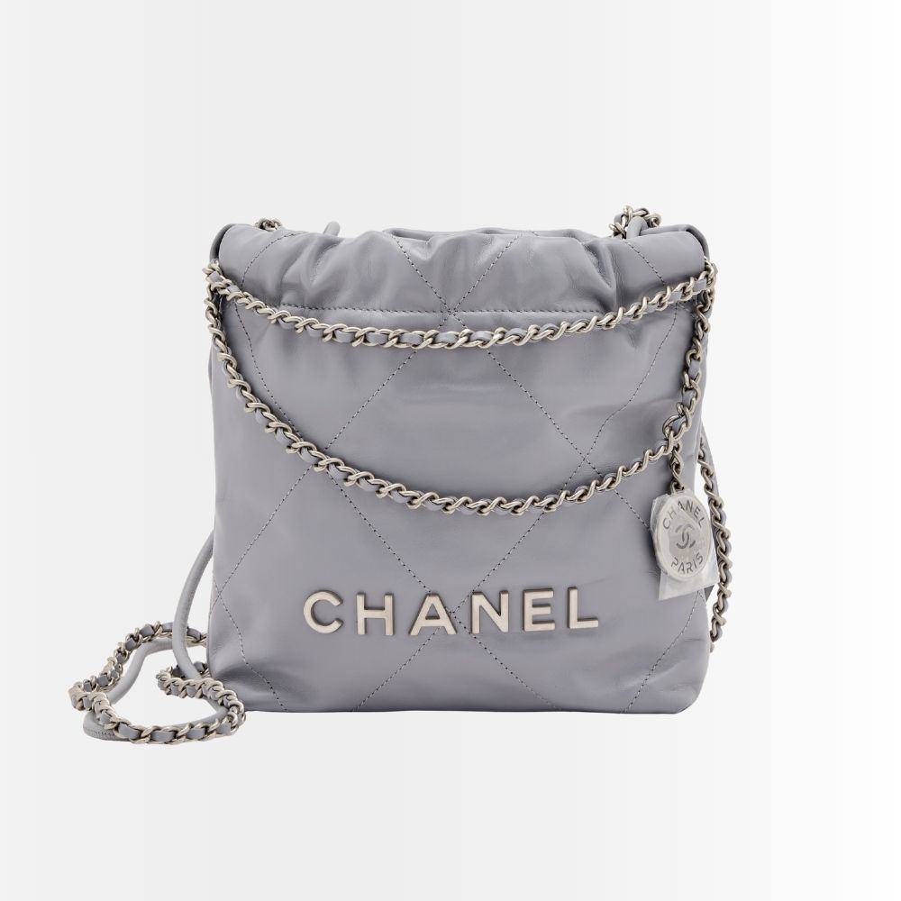 Chanel 22 Mini Handbag Gray 18cm