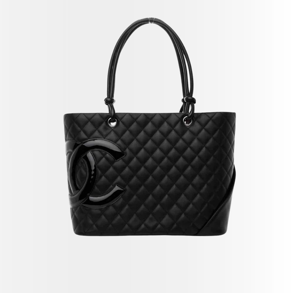 Chanel Cambon Line Large Tote Bag In Black 41Cm A25169