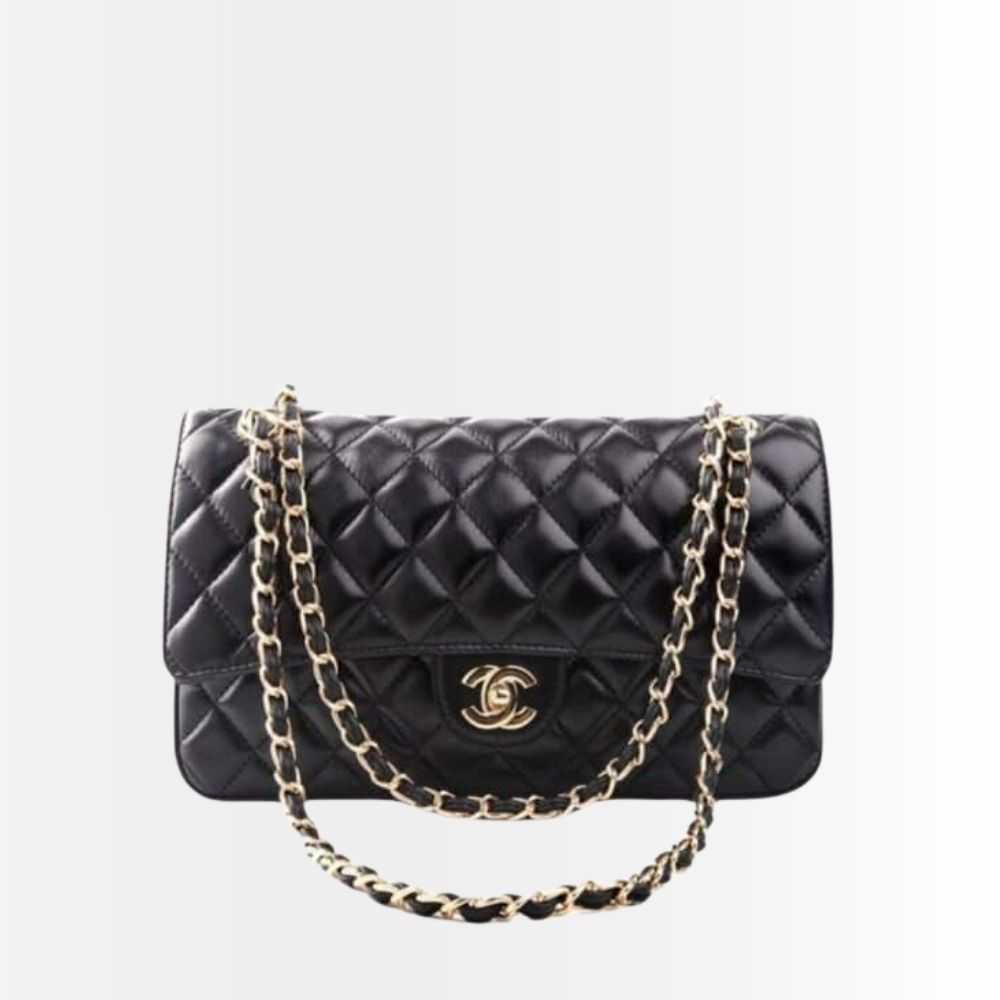 Chanel Classic Medium Handbag Black 25Cm