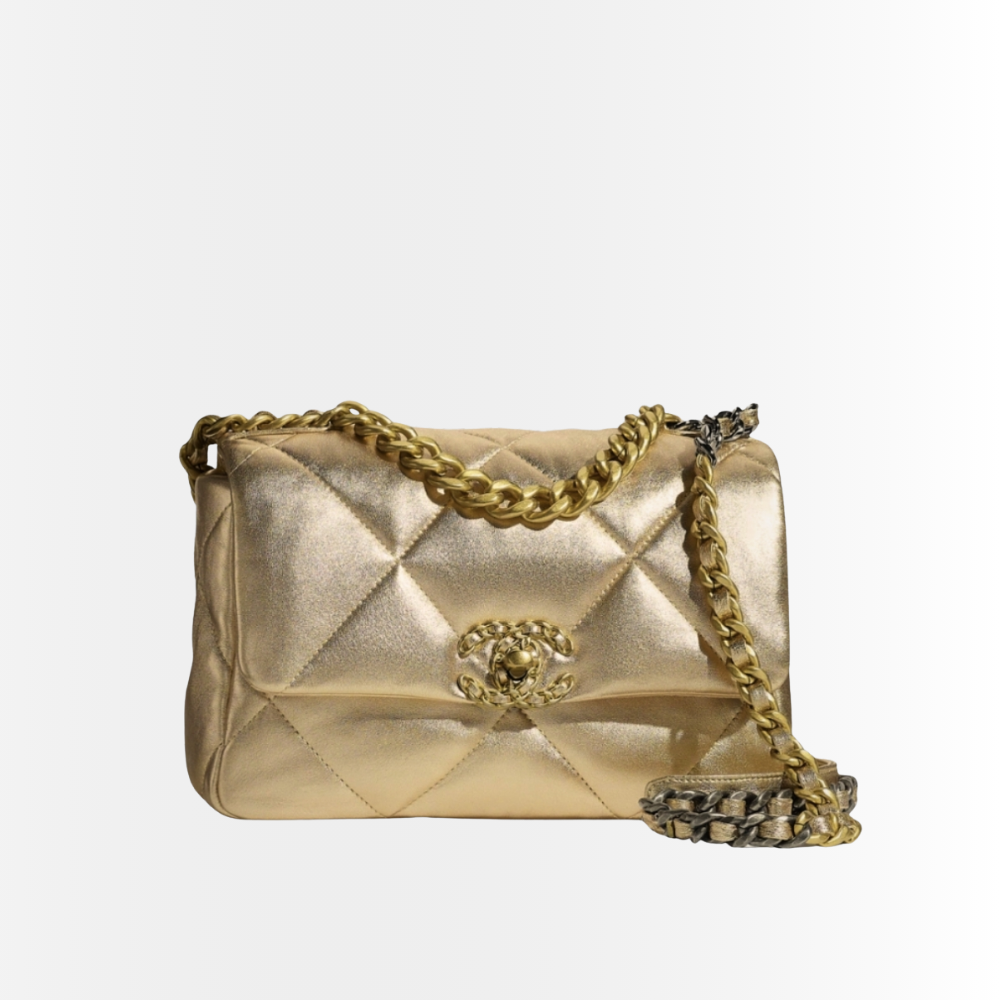 Chanel 19 Small Flap Bag Gold 25cm