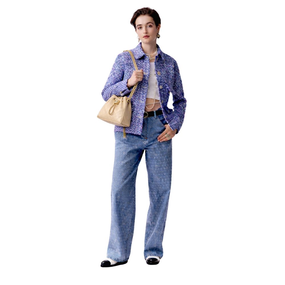 Chanel 25 Small Handbag Grained And Gold Tone Metal Beige 26Cm - Image 2