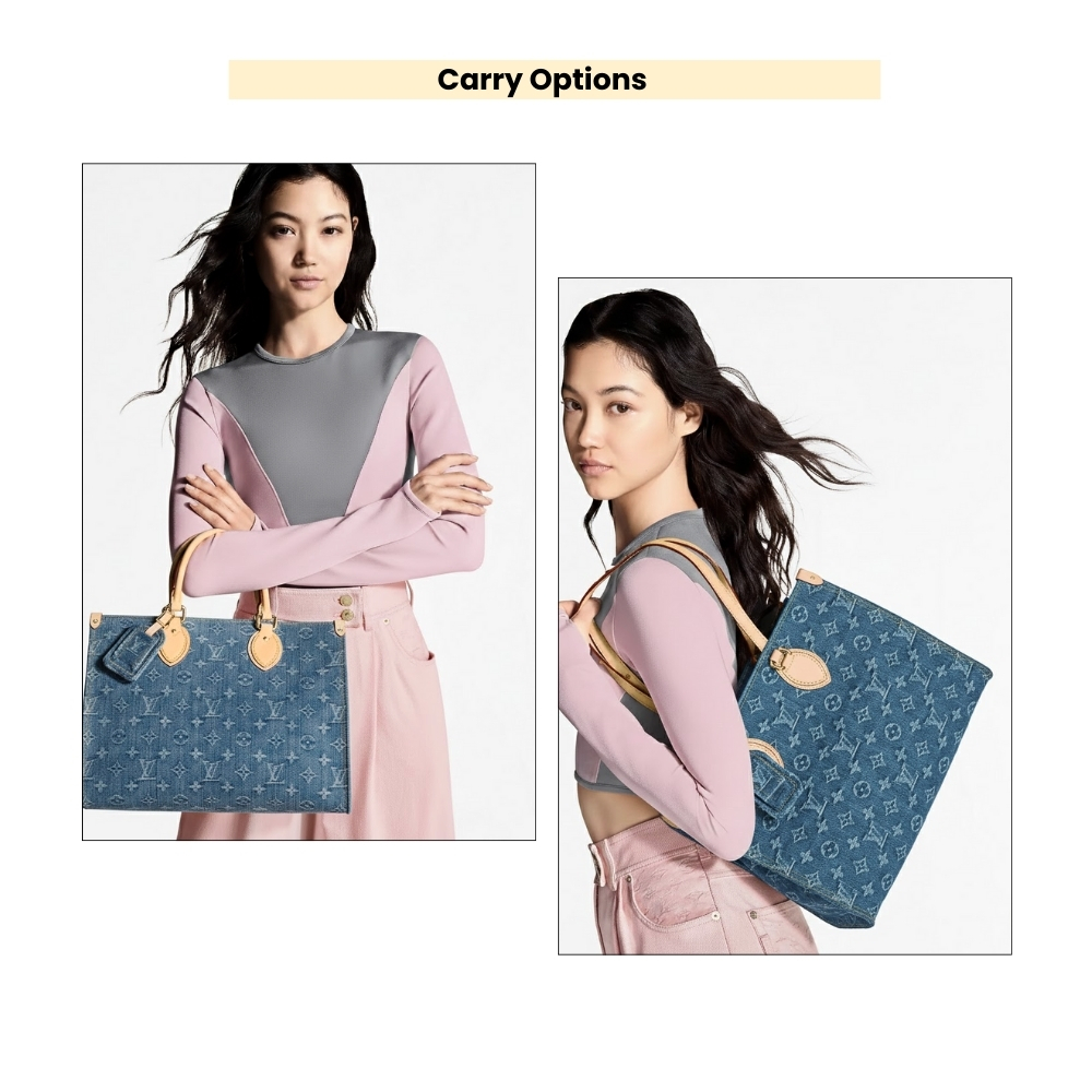 Louis Vuitton OnTheGo MM Denim Blue 35Cm M46871 - Image 11