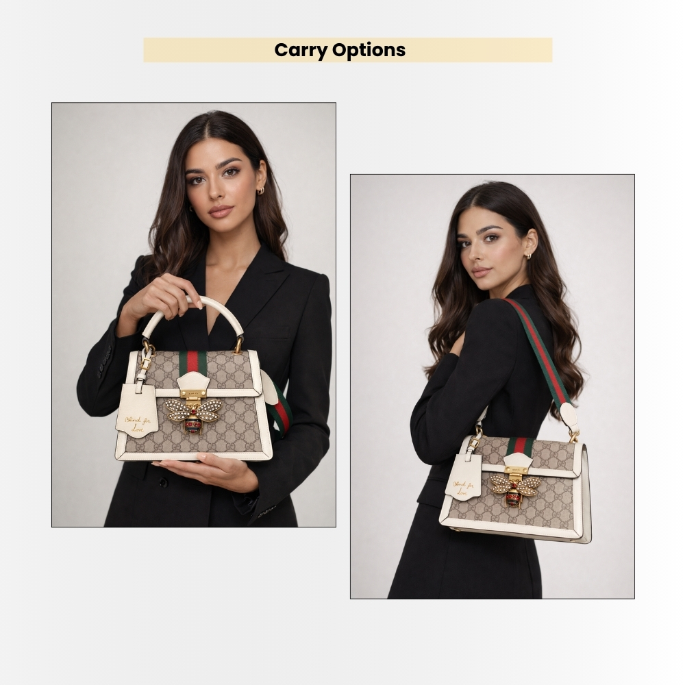 Gucci Queen Margaret GG Small Top Handle Bag White 25Cm 476541 9I6ST 9753 - Image 11