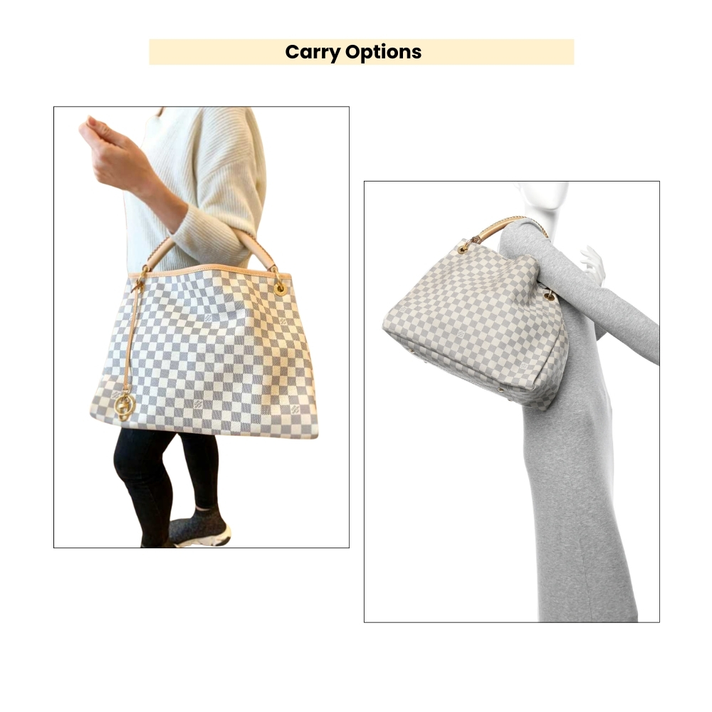 Louis Vuitton Artsy MM Damier Azur Cream 41Cm N40253 - Image 10