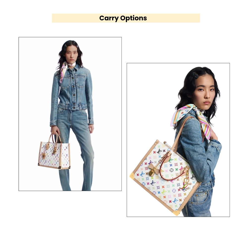 Louis Vuitton x Murakami Onthego MM Multicolored White 35cm M13079 - Image 9