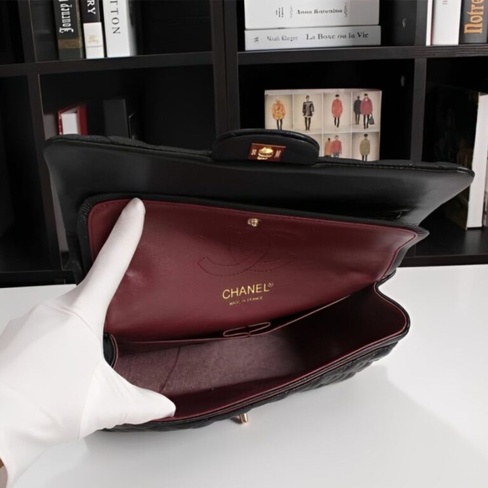 Chanel Classic Medium Handbag Black 25Cm - Image 10