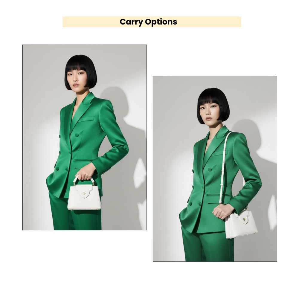 Louis Vuitton Capucines Mini White 20Cm - Image 9