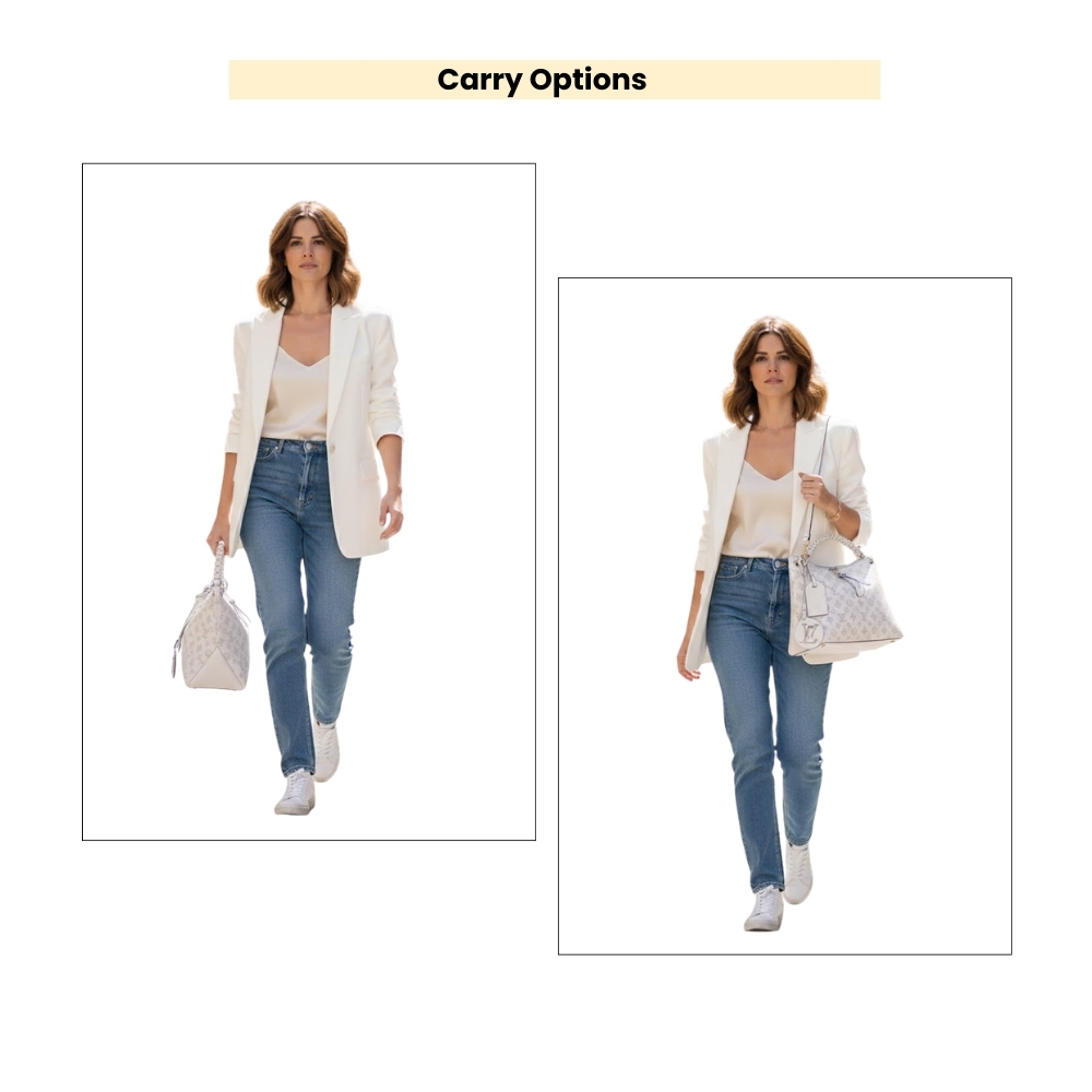 Louis Vuitton Beaubourg Hobo MM White 32Cm M56201 - Image 12