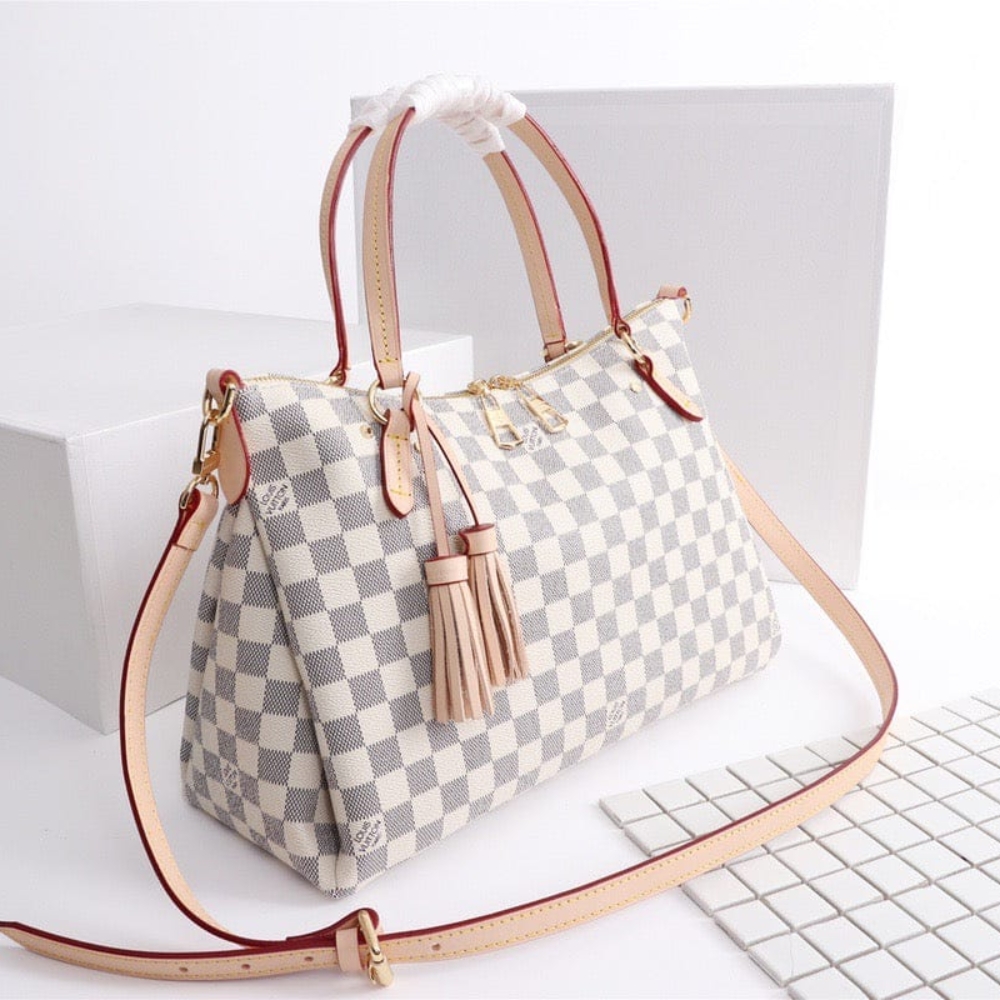 Louis Vuitton Lymington Damier Azur Beige 35Cm N40022 - Image 5