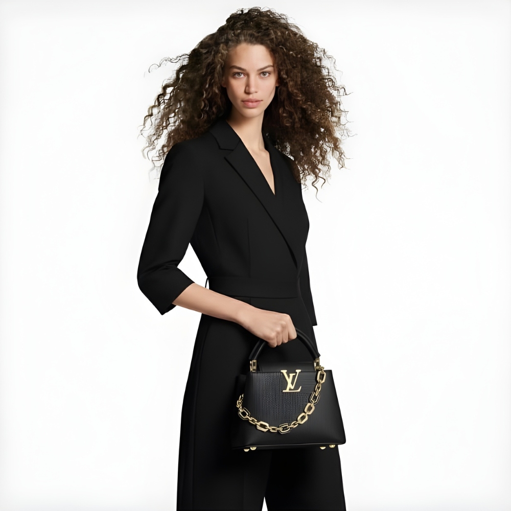 Louis Vuitton Capucines BB Black 27Cm - Image 2