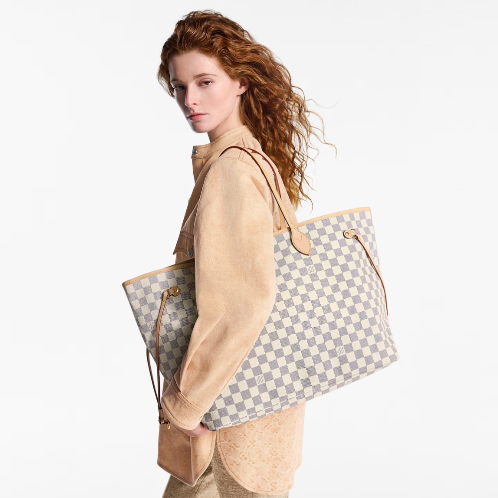 Louis Vuitton Neverfull GM Damier Azur Beige 39Cm N40602 - Image 2