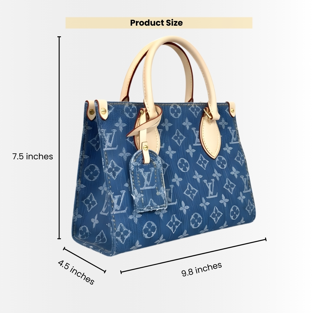Louis Vuitton Onthego PM Denim Blue 25Cm M14633 - Image 3