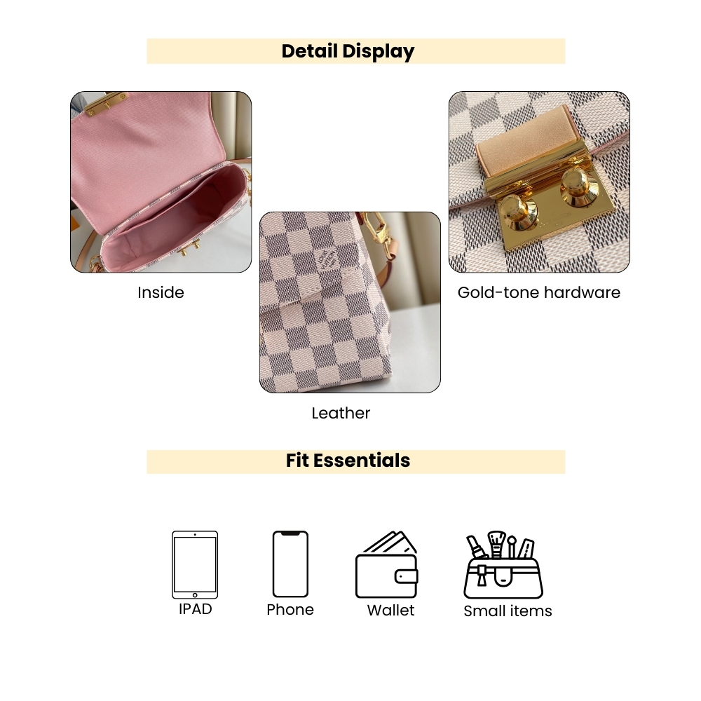 Louis Vuitton Croisette Damier Azur 25Cm N41581 - Image 4