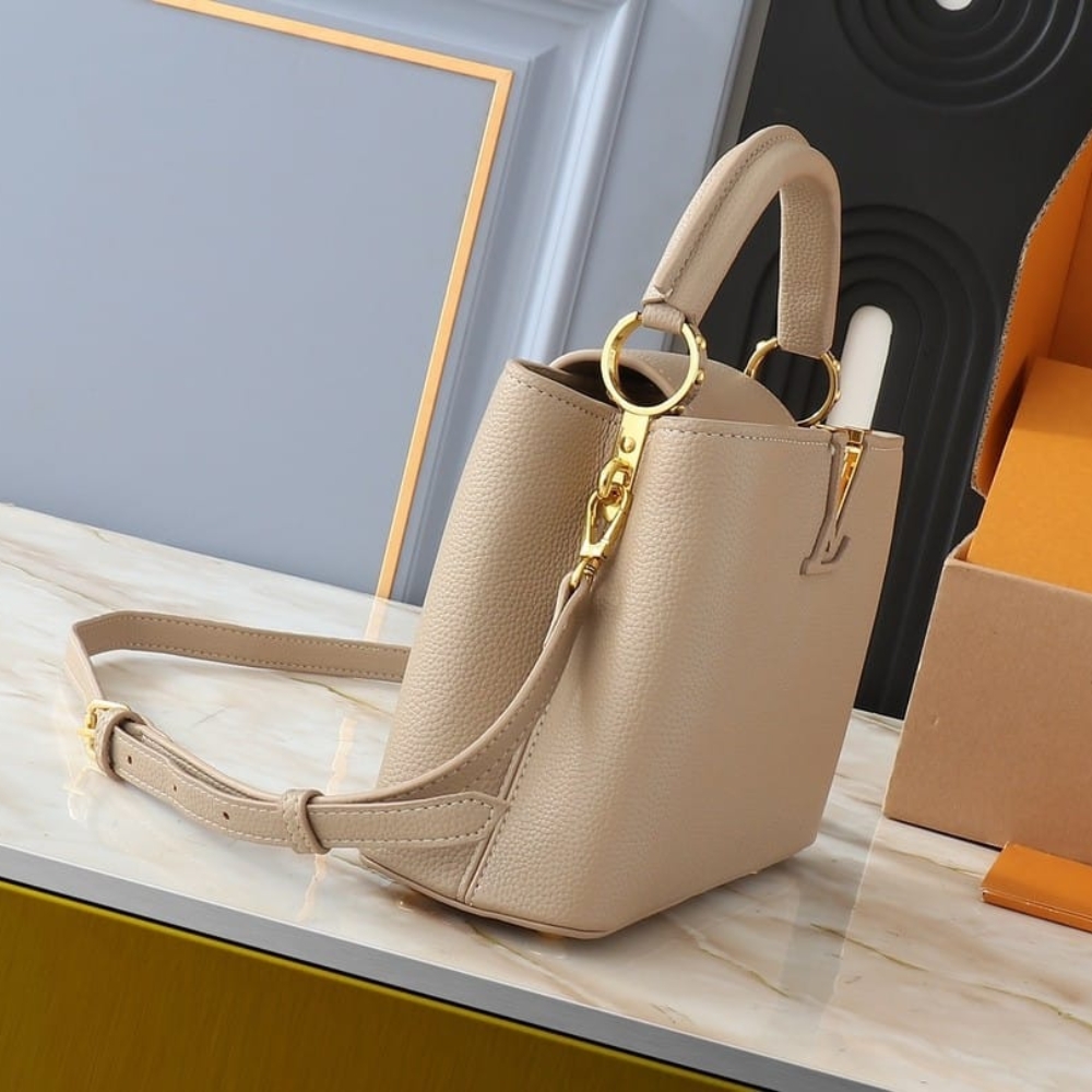 Louis Vuitton Capucines BB Galet Grey 27Cm M94634 - Image 7