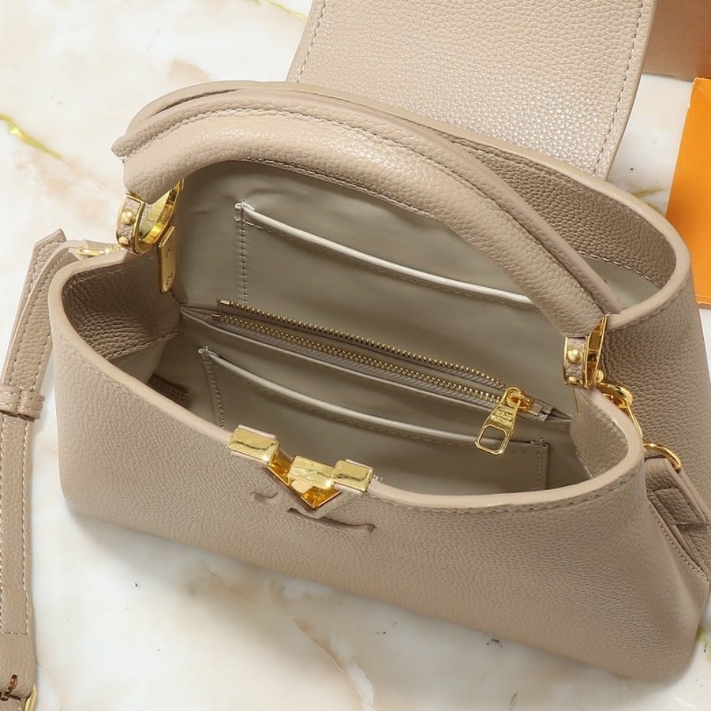 Louis Vuitton Capucines BB Galet Grey 27Cm M94634 - Image 12