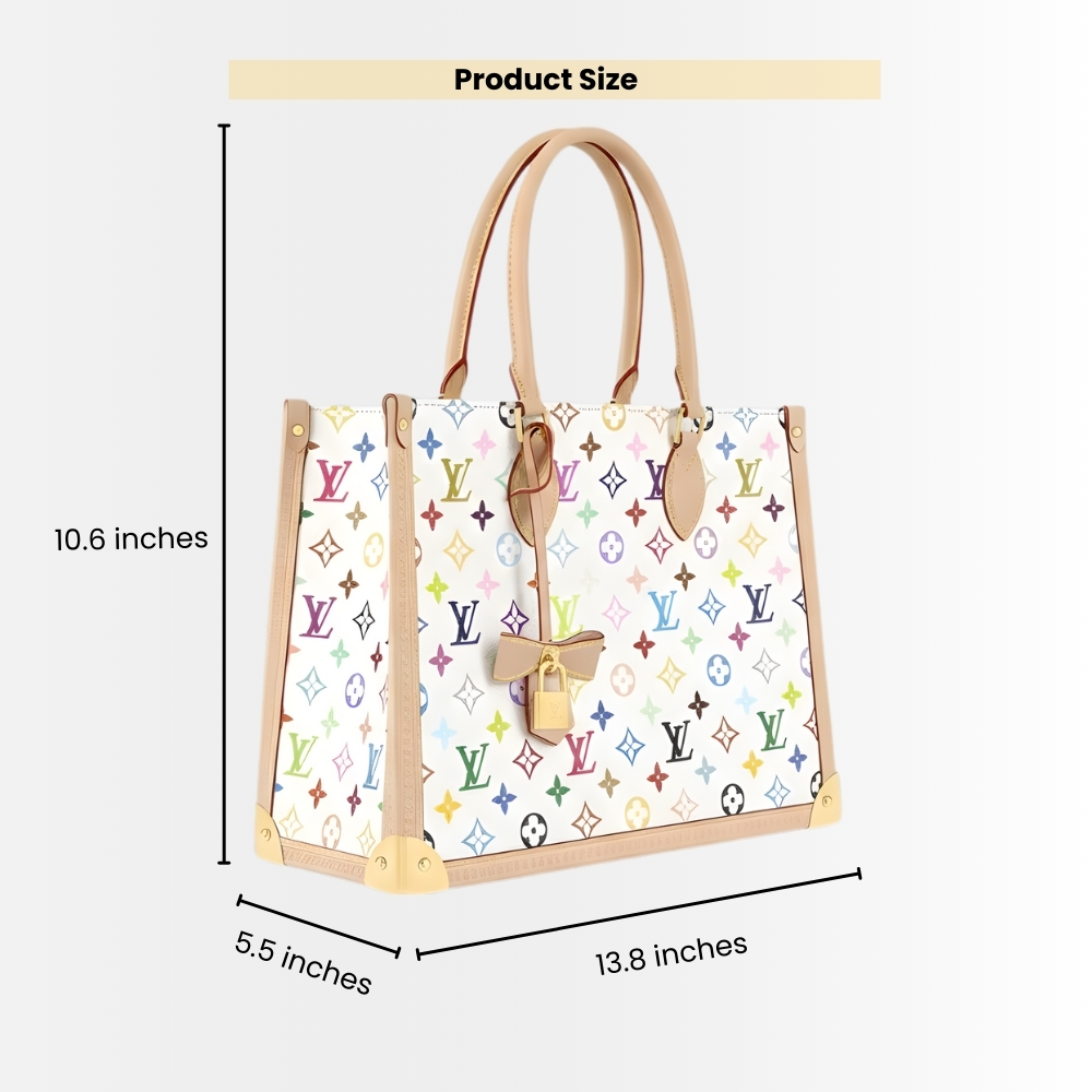 Louis Vuitton x Murakami Onthego MM Multicolored White 35cm M13079 - Image 3