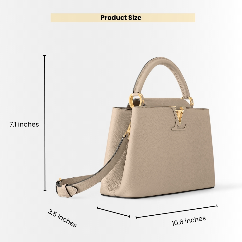 Louis Vuitton Capucines BB Galet Grey 27Cm M94634 - Image 3