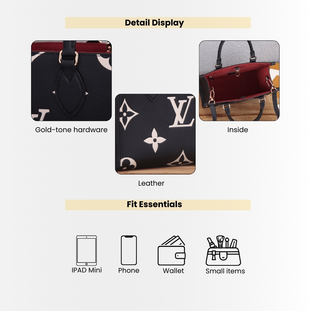 Louis Vuitton Onthego PM Black 25Cm M45659 - Image 4