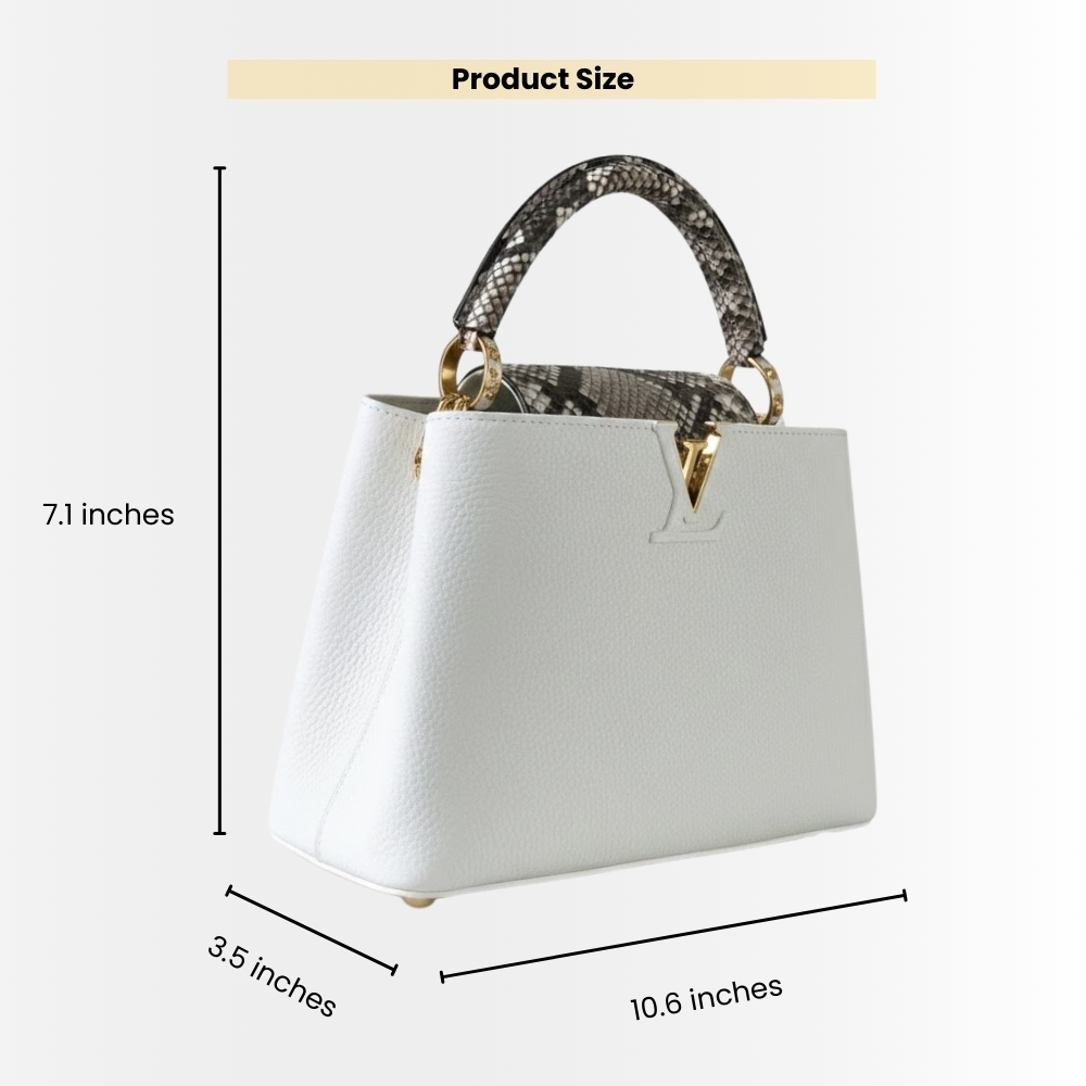 Louis Vuitton Capucines BB Snow White 27Cm - Image 3