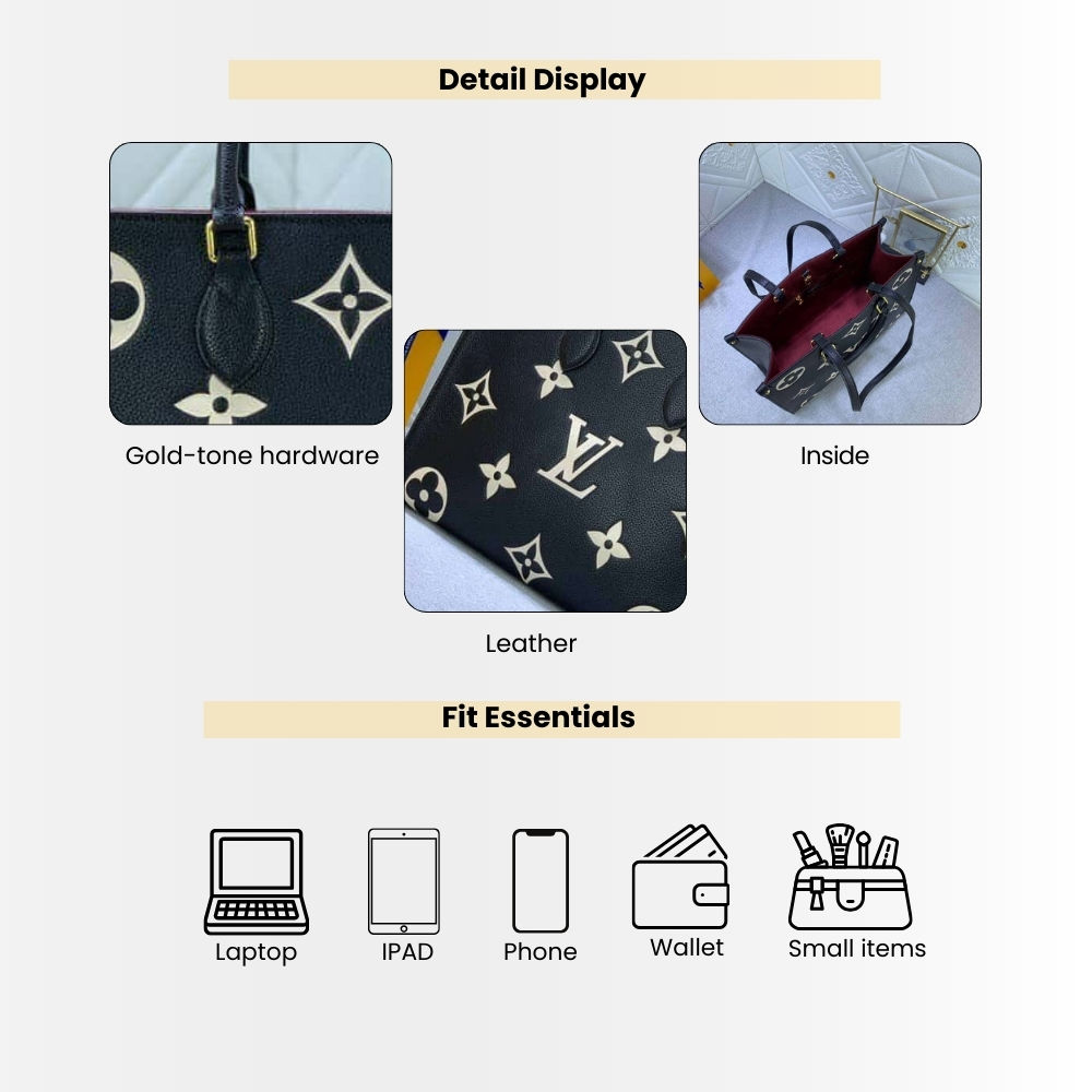 Louis Vuitton Onthego MM Black 35Cm M45495 - Image 4