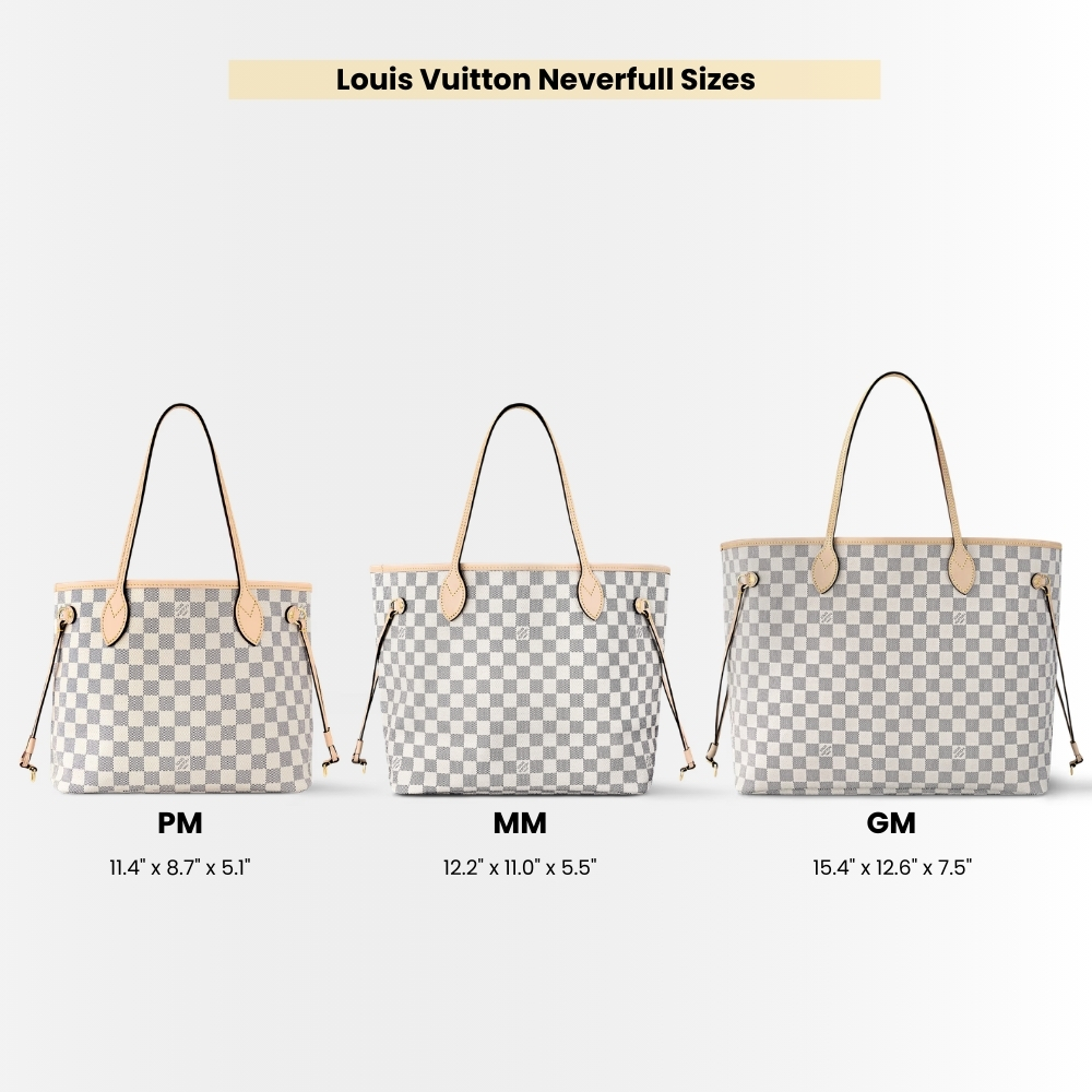 Louis Vuitton Neverfull PM Damier Azur Beige 29Cm N40605 - Image 11
