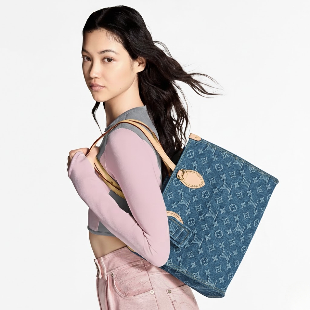 Louis Vuitton OnTheGo MM Denim Blue 35Cm M46871 - Image 2