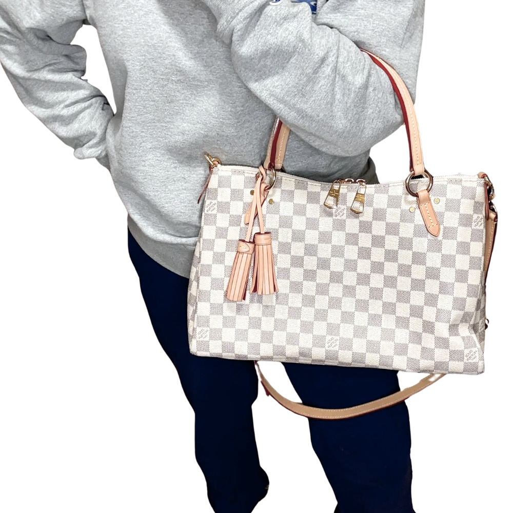 Louis Vuitton Lymington Damier Azur Beige 35Cm N40022 - Image 2