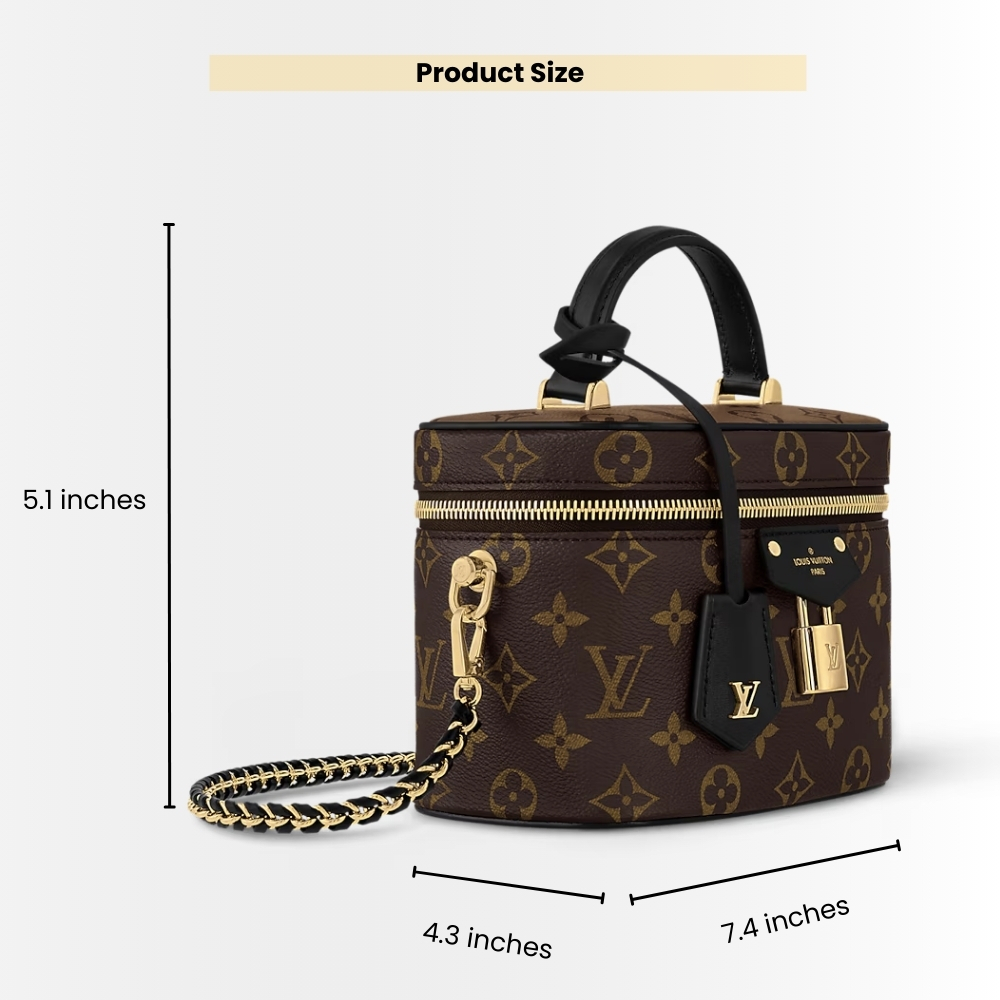 Louis Vuitton Vanity PM Monogram Brown 19Cm M47128 - Image 3