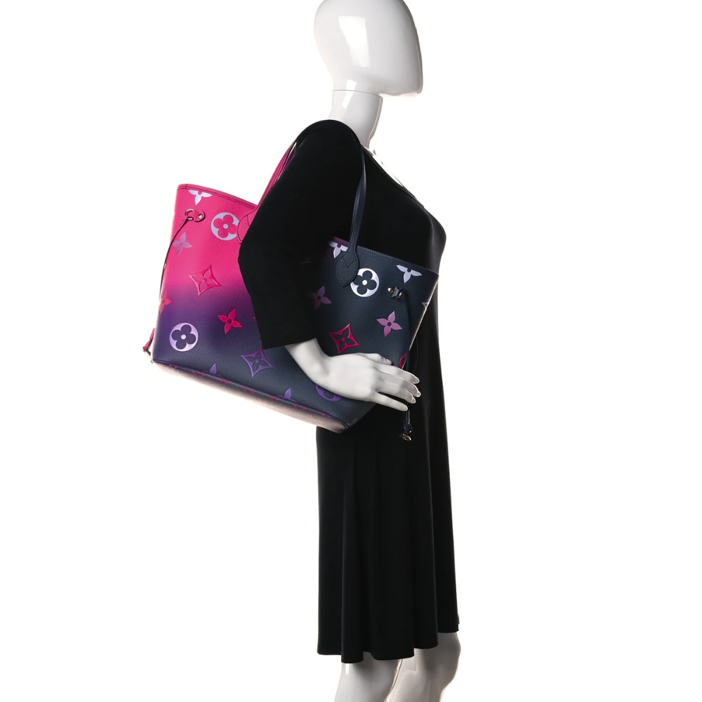 Louis Vuitton Neverfull MM Midnight Fuchsia 31cm M20511 - Image 2
