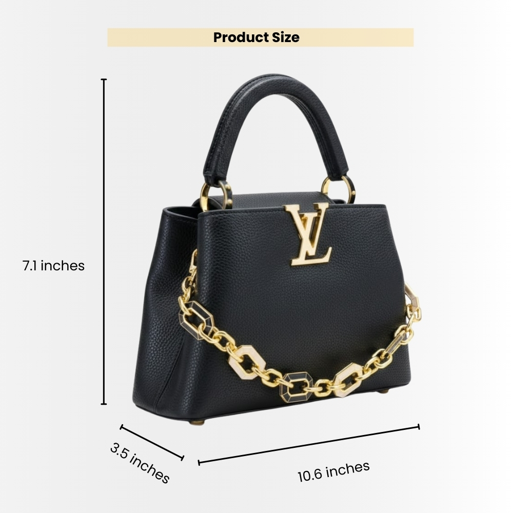 Louis Vuitton Capucines BB Black 27Cm - Image 3