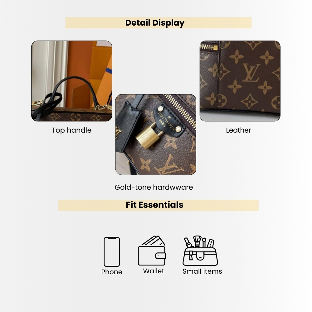 Louis Vuitton Vanity PM Monogram Brown 19Cm M47128 - Image 4