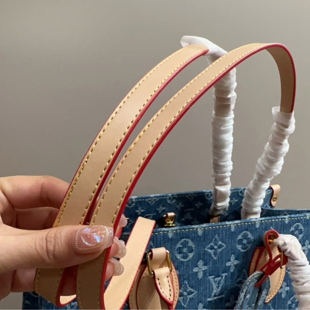 Louis Vuitton OnTheGo MM Denim Blue 35Cm M46871 - Image 9