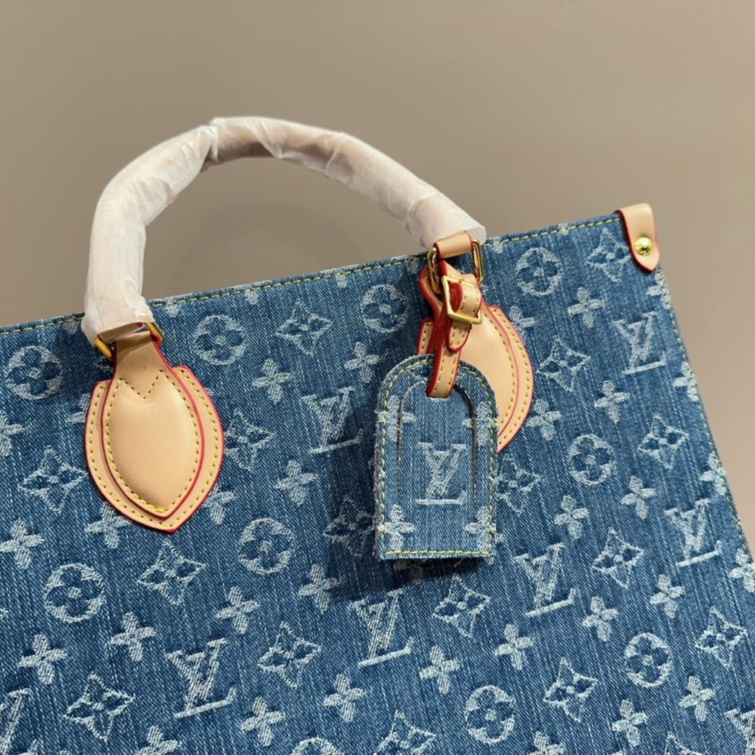 Louis Vuitton OnTheGo MM Denim Blue 35Cm M46871 - Image 7