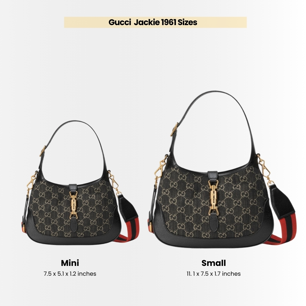 Gucci Jackie 1961 Mini Shoulder Bag Black And Ivory 19cm 685127 UN3AG 1294 - Image 10