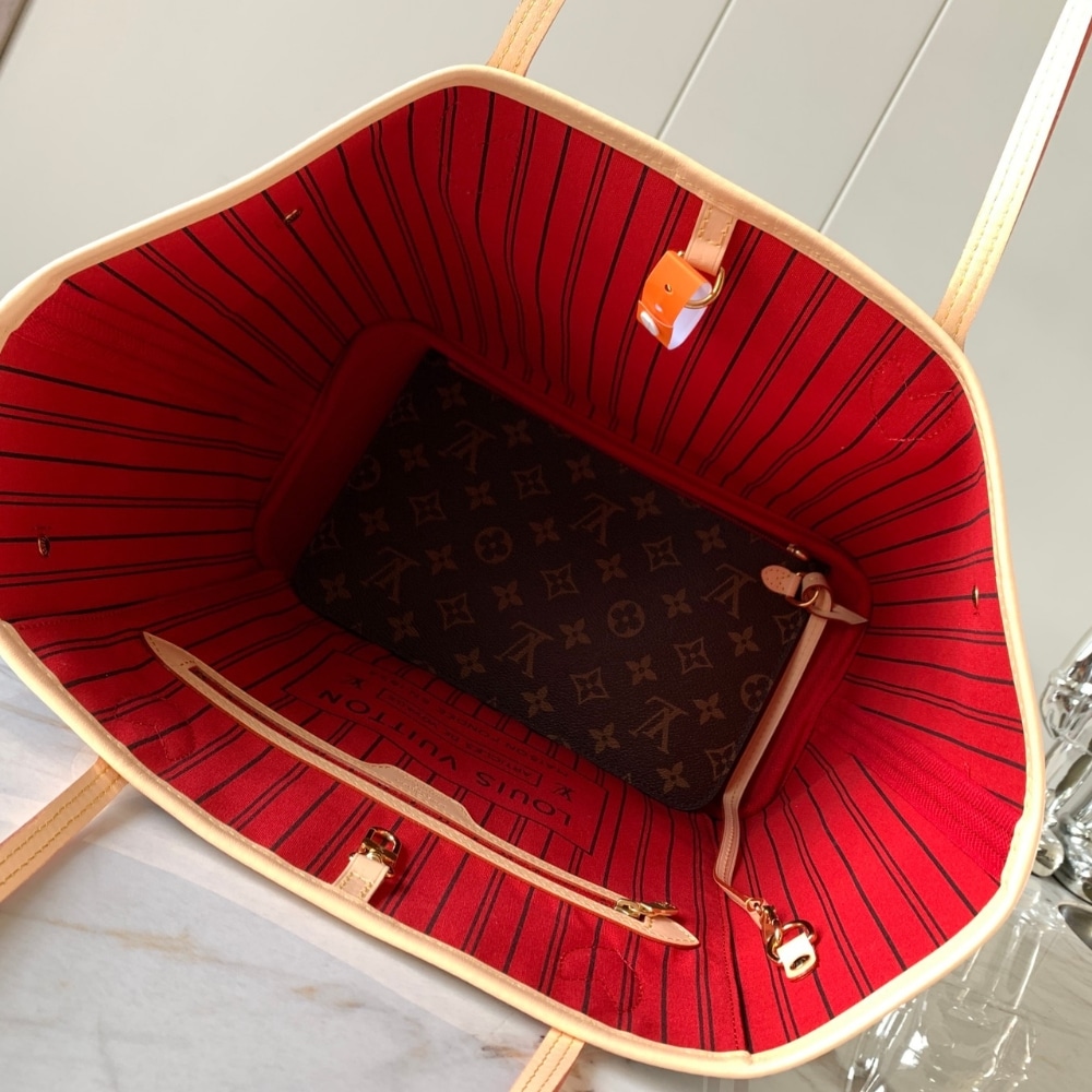 Louis Vuitton Neverfull MM Monogram Cerise Red 31Cm M46987 - Image 10