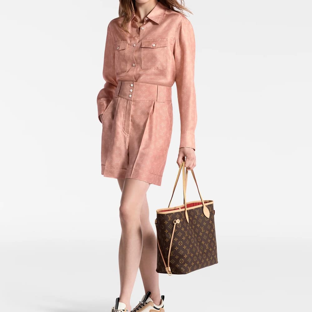 Louis Vuitton Neverfull MM Monogram Cerise Red 31Cm M46987 - Image 2